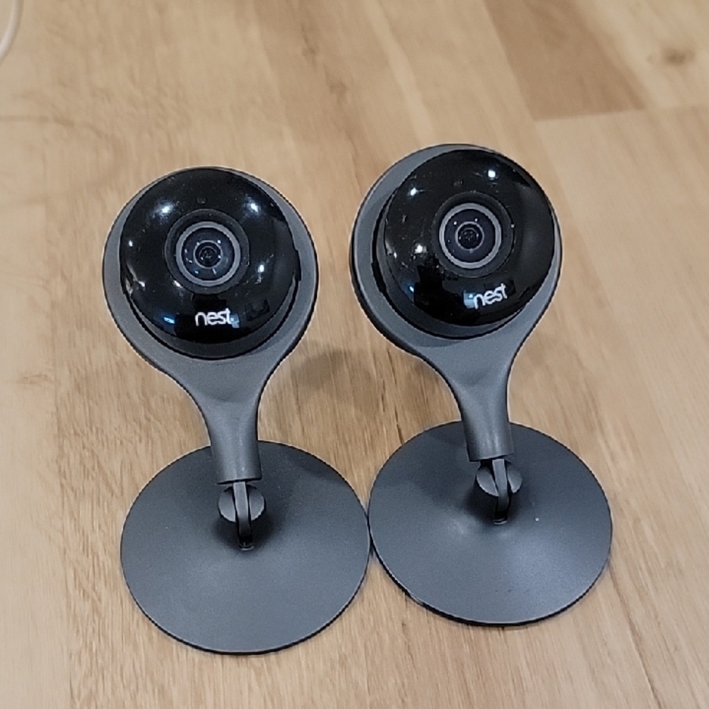 NEST Fragrances Dual Indoor Webcams - Black and Gray Set Of 2